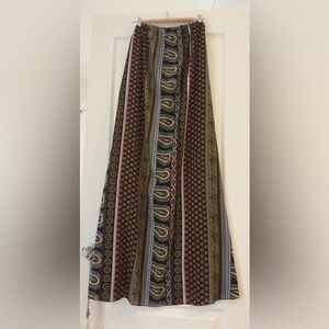 ELAN strapless print dress